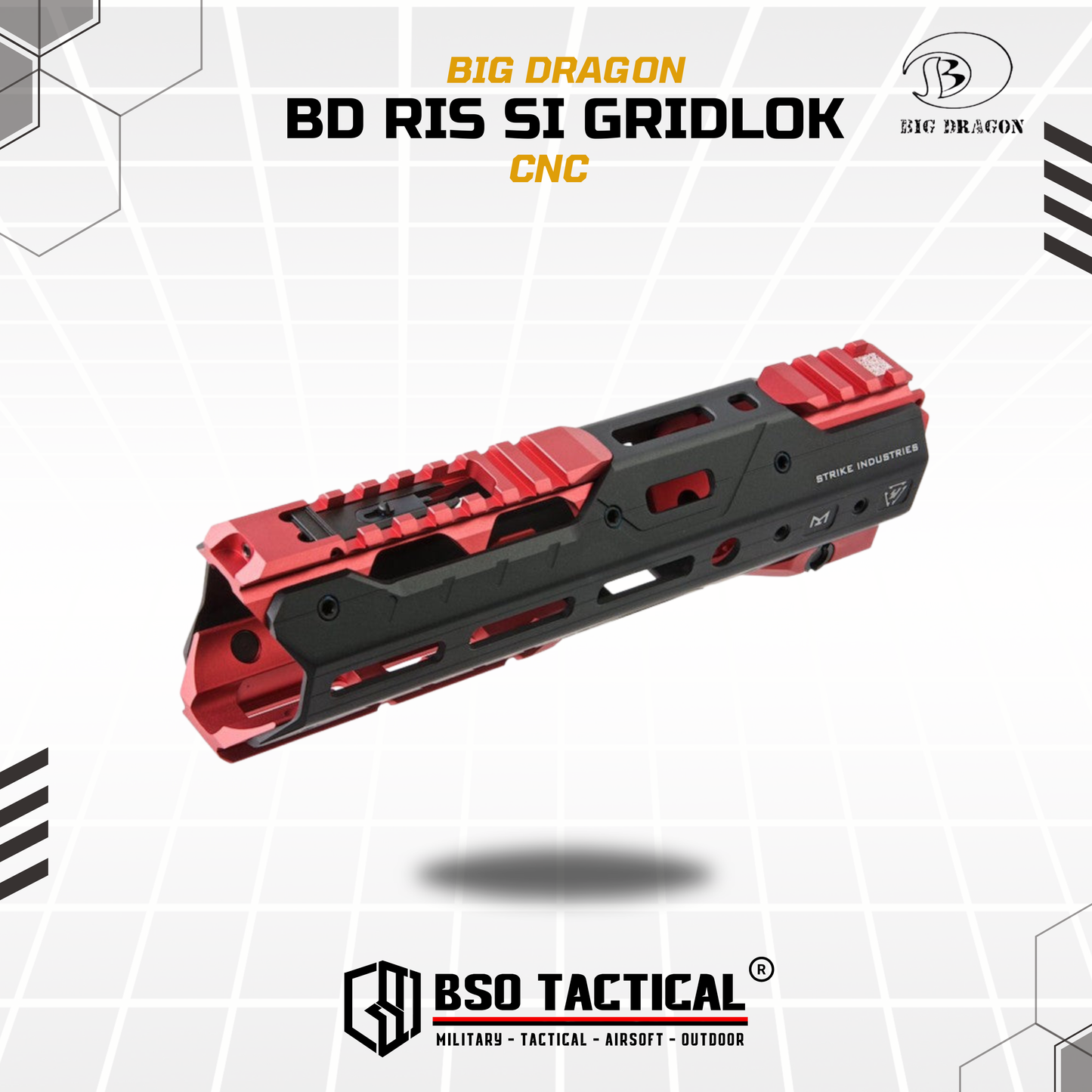 RIS SI Gridlok Handguard Complete CNC Full Metal Marking