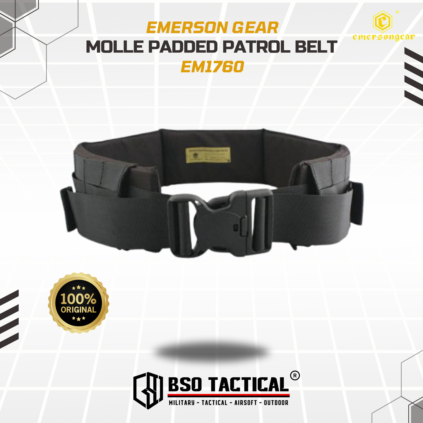 Kopel Belt Warbelt Emerson Gear Molle Padded Patrol Belt ORIGINAL - EM1760