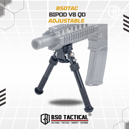 Bipod Atlas V8 QD Picatinny Adjustable Height & Rotating