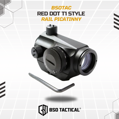 Red Dot Tactical T1 Micro Red Dot Green Dot Sight Low Mount 20-22mm