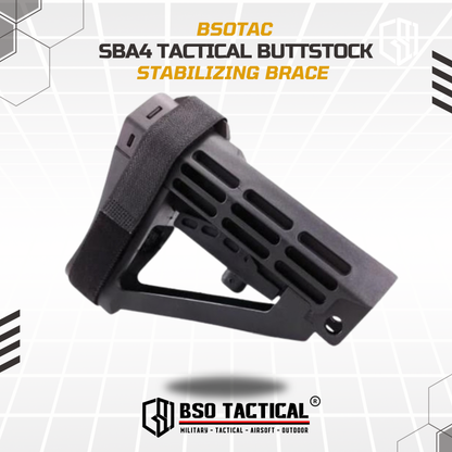 Popor Tactical SBA4 Stabilizing Brace Buttstock AEG WGG Airsoft