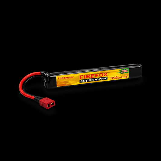 Batre Lilin Lipo Firefox 1200 Mah 11.1V 20C RC Battery Slim Tplug - BD8277