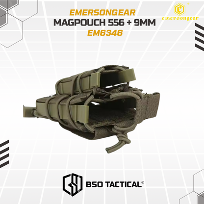 Emerson Gear Tactical Open Modular Double 556 9mm Mag Pouch Molle