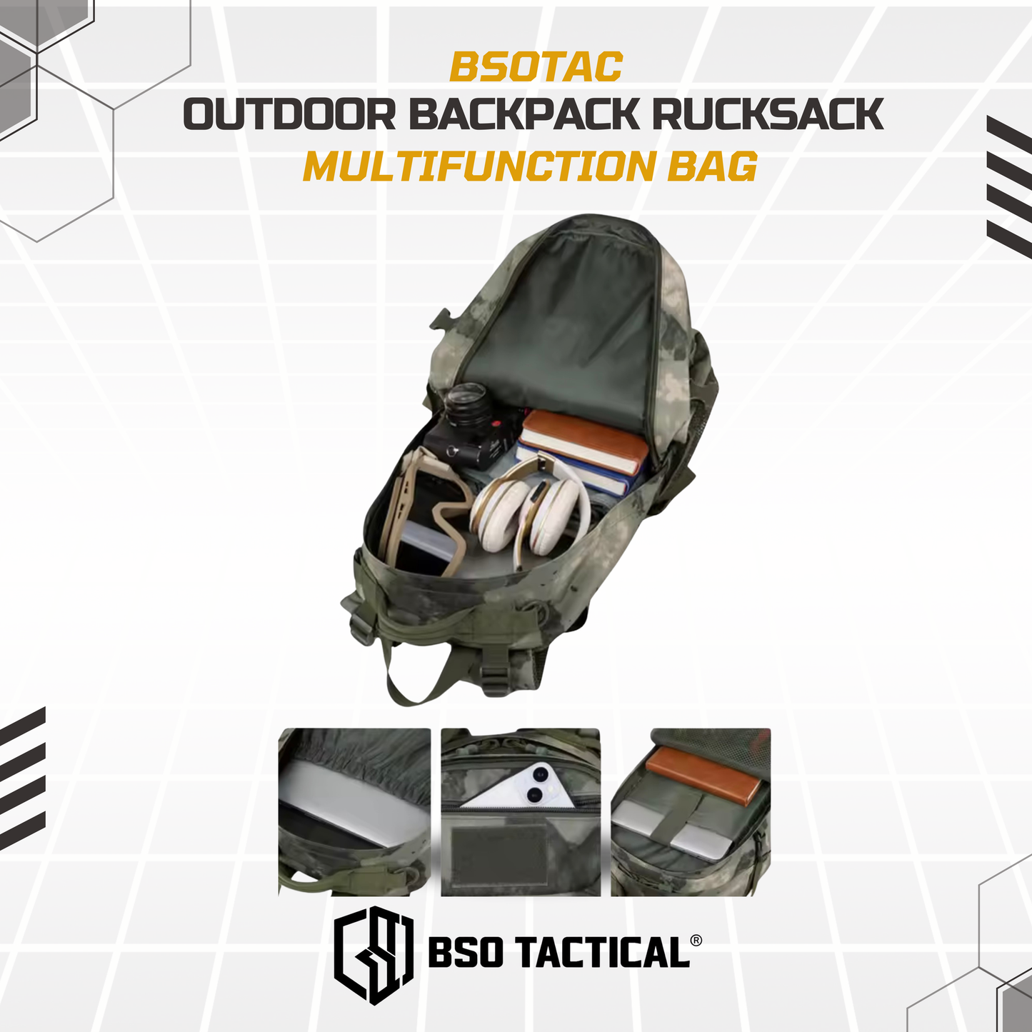 Tas Ransel Rucksacks Tactical Outdoor Backpack 35L Bag
