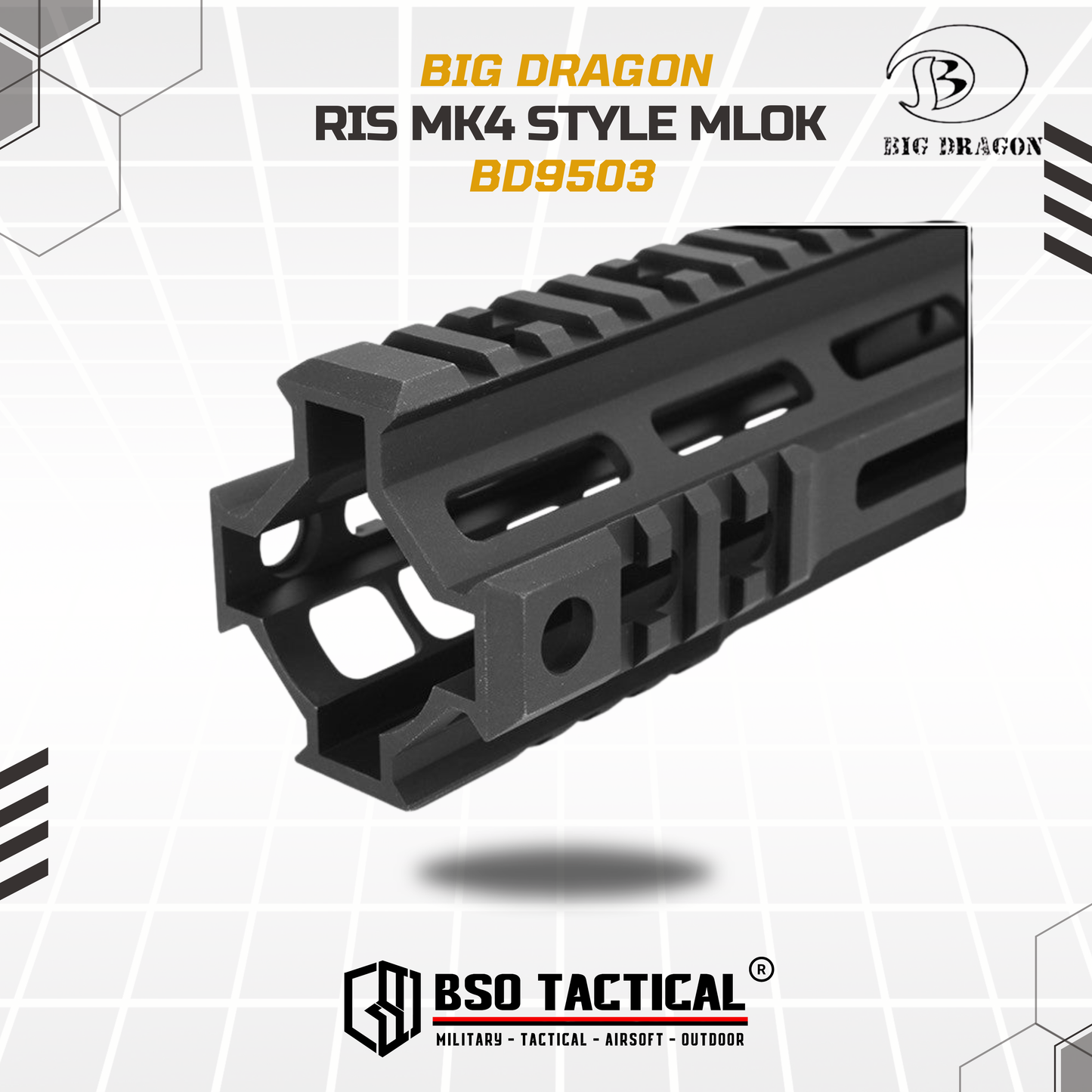 BD Tactical RIS Geiselle MLOK Modular Handguard MK4 7" 9.5" 13"