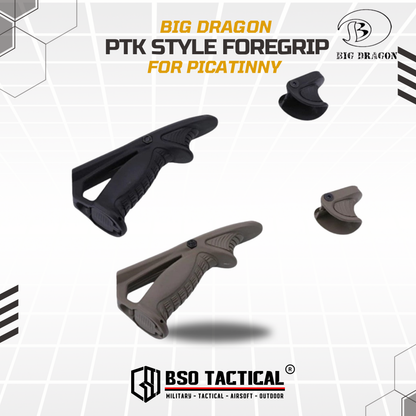 BD Tactical Airsoft Grip Big Dragon PTK Style Foregrip 20-22mm Picatinny