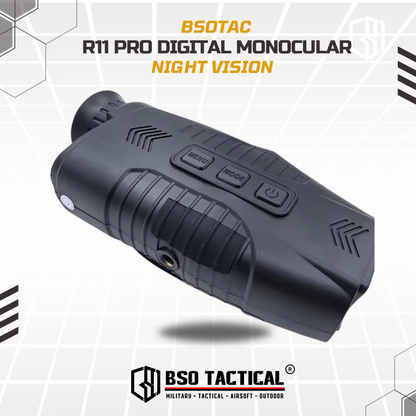 Teropong Malam R11 Digital Monocular 10x Zoom 2.5K HD NV with IR for Outdoor Day Night Camping Hiking Hunting