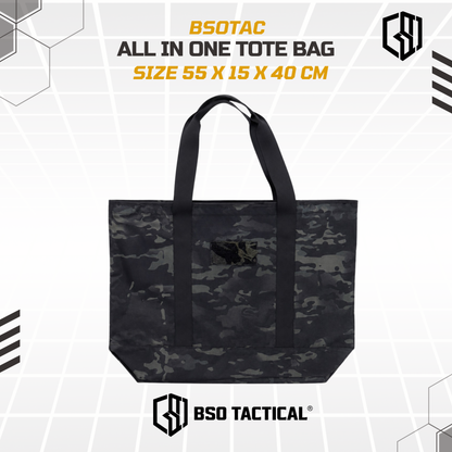 BSOTAC All in One Tote Bag EDC Outdoor Bag Multifungsi