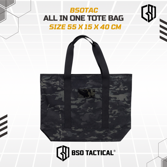BSOTAC All in One Tote Bag EDC Outdoor Bag Multifungsi