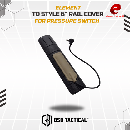 Element TD Style Battle Grip 6” with Pocket Pressure Switch Polymer