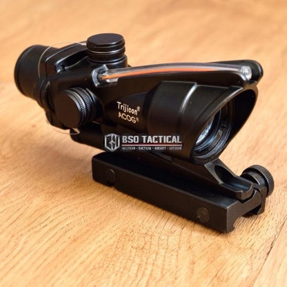 Red Dot Scope Acog 1X32 Picatinny Rail Full Metal Fiber Optic Sight for Toys Matal CNC