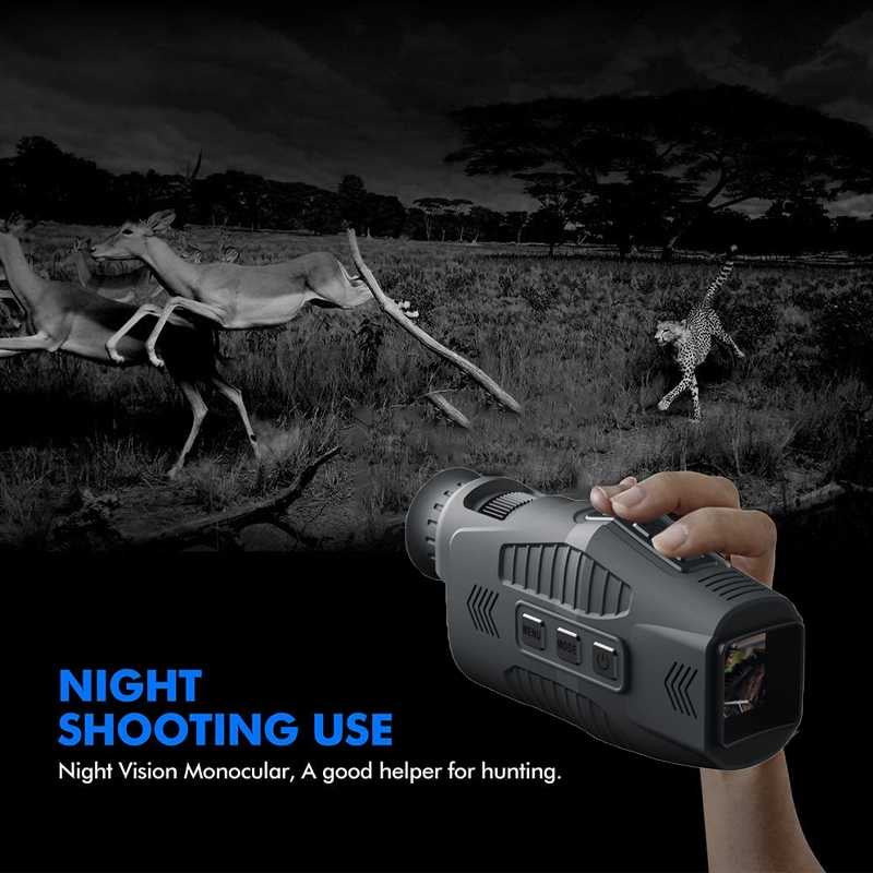 Teropong Malam R11 Digital Monocular 10x Zoom 2.5K HD NV with IR for Outdoor Day Night Camping Hiking Hunting