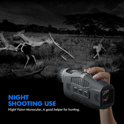 Teropong Malam R11 Digital Monocular 10x Zoom 2.5K HD NV with IR for Outdoor Day Night Camping Hiking Hunting