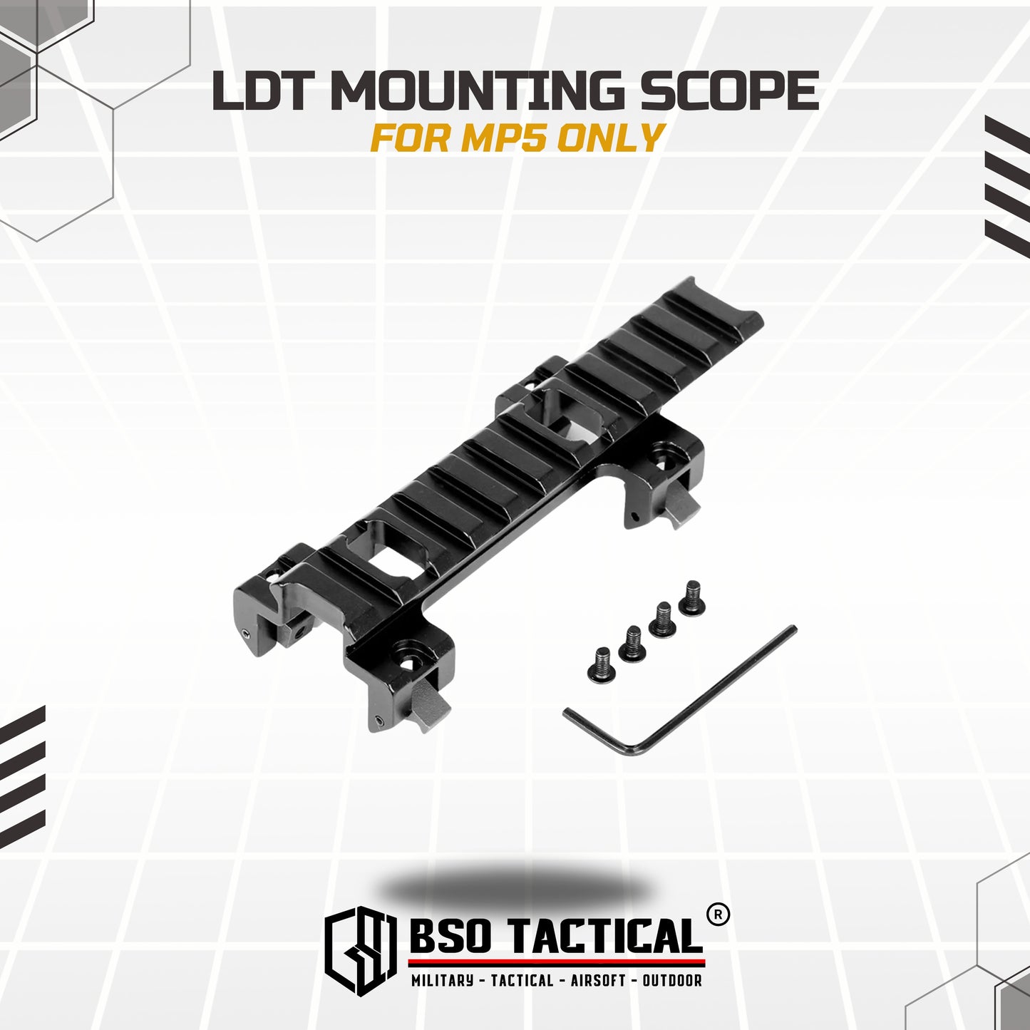 Rail Mount MP5 Top Rail for Optic Scope Full Metal