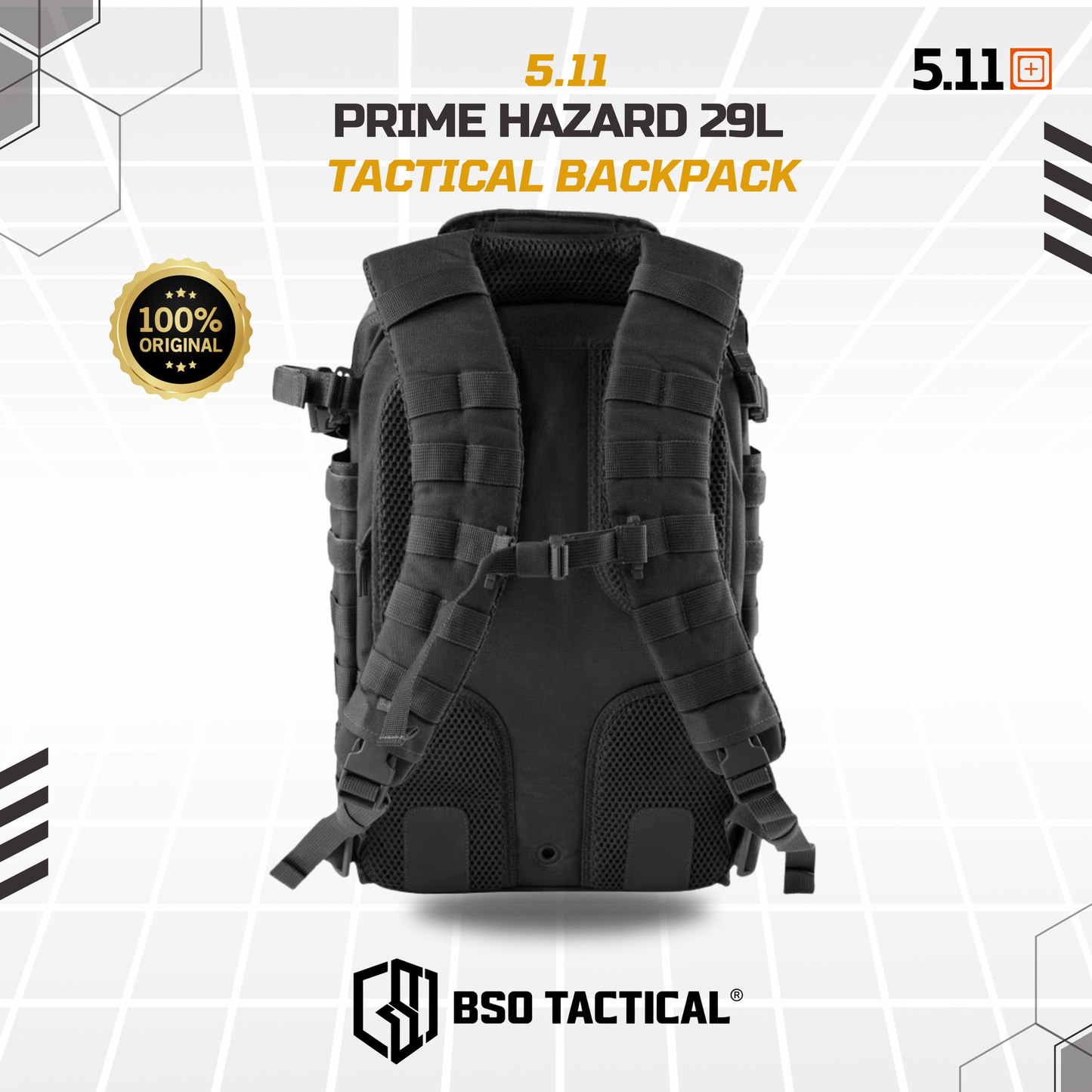 Tas Ransel 5.11 Hazard Prime 29L Tactical Outdoor Backpack Multi Storage - ORIGINAL