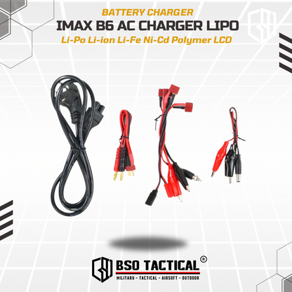 IMAX B6AC Charger Baterai LiPo dengan AC Adapter Integrated RC Battery Remote Control Toy