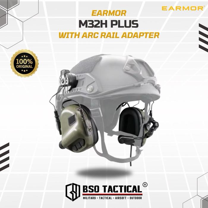 Earmor M32H Plus Headset ARC Rail Adapter Electronic Communication Hearing Protector ORIGINAL Earphone