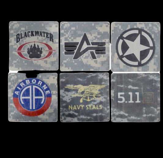 Tactical Reflective Safety Badge Patch Outdoor Airsoft Sticker Patches