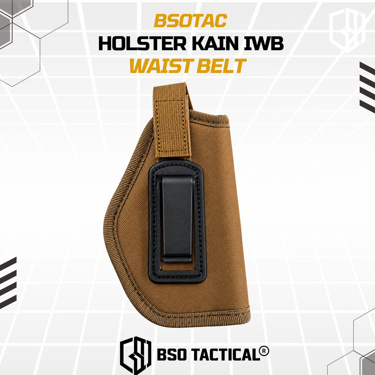 Holster Kain IWB Universal Right Hand Nylon Material Belt Clip