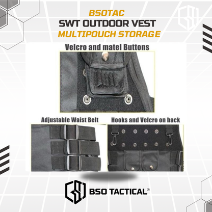 Rompi Olahraga Multifungsi Outdoor Vest Cosplay Full Set Pouch Gym Running Hyrox Outdoor Sports