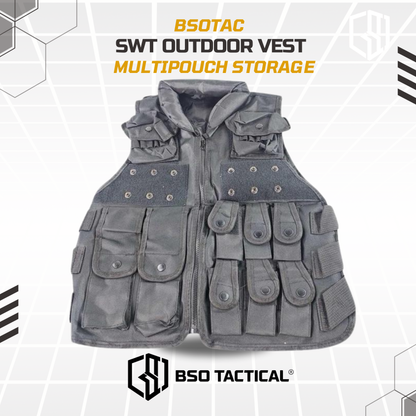 Rompi Olahraga Multifungsi Outdoor Vest Cosplay Full Set Pouch Gym Running Hyrox Outdoor Sports
