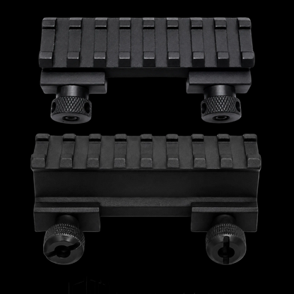 Riser Mount Picatinny Low High Profile CNC for Optic Scope Mounting Peninggi Rail