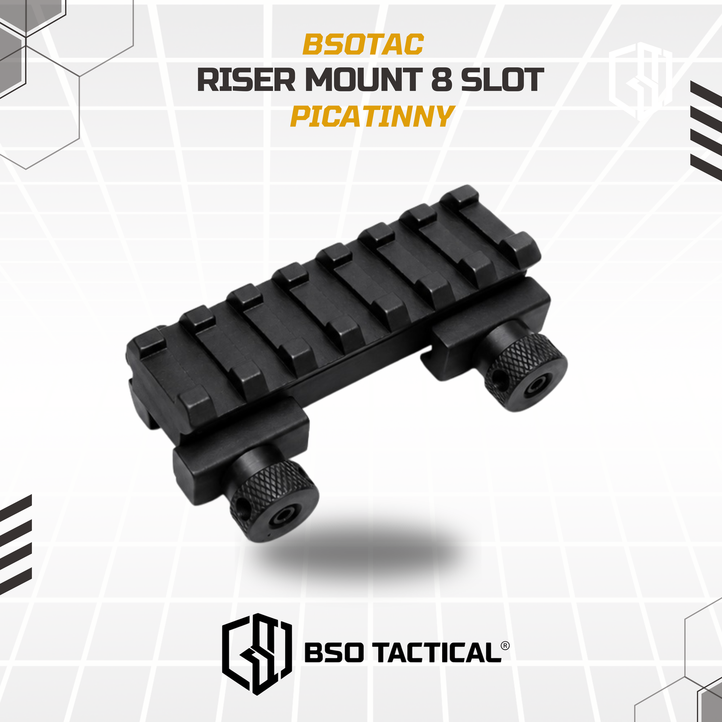 Riser Mount Picatinny Low High Profile CNC for Optic Scope Mounting Peninggi Rail