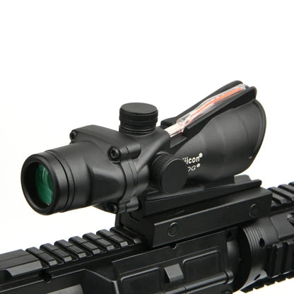 ACOG 4x32 Fiber Optic Tactical Sight Full Metal Picatinny Rail - Reps