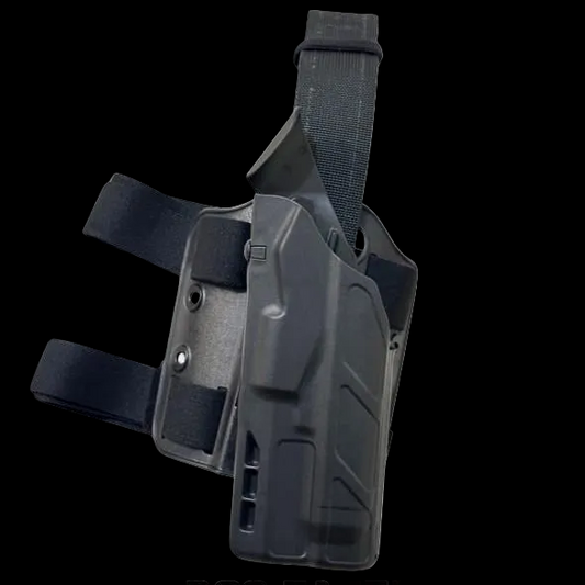 Safariland Holster Tactical 7384 ALS/SLS GL Series 17/22 with Flashlight Drop Leg Double Strap Left Hand ORIGINAL
