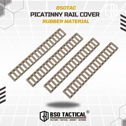 Picatinny Rail Cover Protection 4 pcs/set Elastic Rubber Material