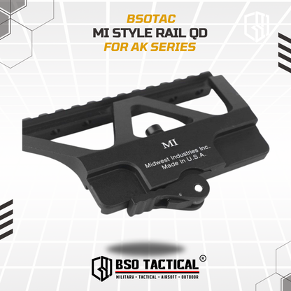 Tactical Rail Mount AK MI Style Quick Detach Full Metal for AK Series for Optics