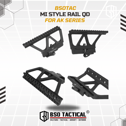 Tactical Rail Mount AK MI Style Quick Detach Full Metal for AK Series for Optics