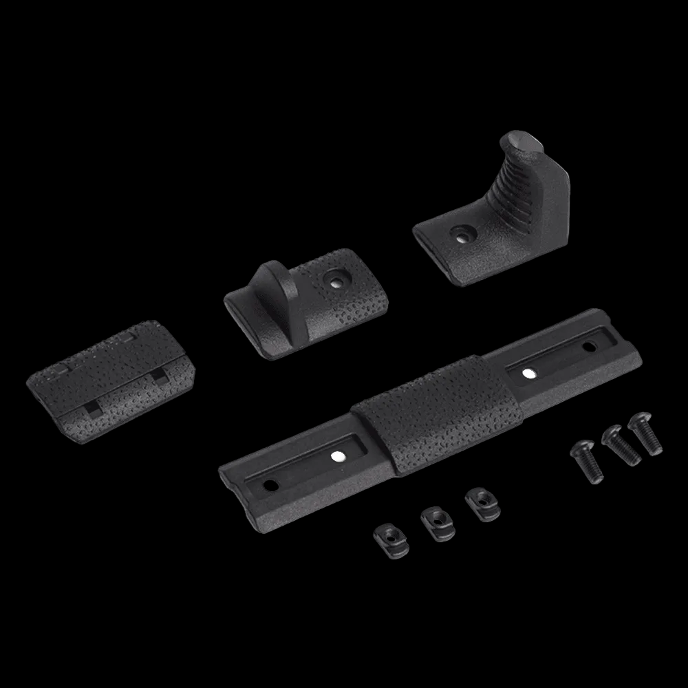 Tactical Foregrip Airsoft Mlok RIS M4 Hand Stop Kit Polymer Rail Cover