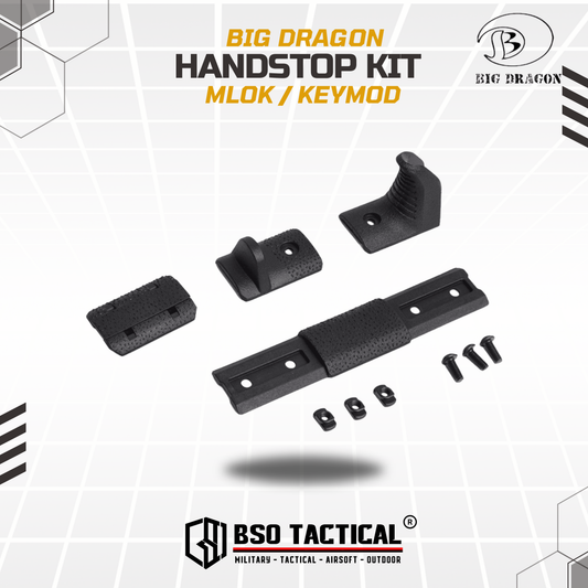 Tactical Foregrip Airsoft Mlok RIS M4 Hand Stop Kit Polymer Rail Cover
