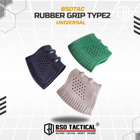 Antiskid Type 2 Rubber Tactical Handgun Grip GBB Antislip Universal