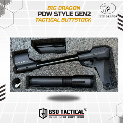 Popor Tactical SI PDW Gen 2 Airsoft Buttstock AEG GBBR Marking Set