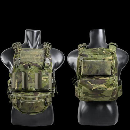 FOX TWO VIDAR V2 Rompi Tactical Body Vest Molle Laser Cutting Set Plate Carrier ORIGINAL Foxtwo - Multicam Tropic