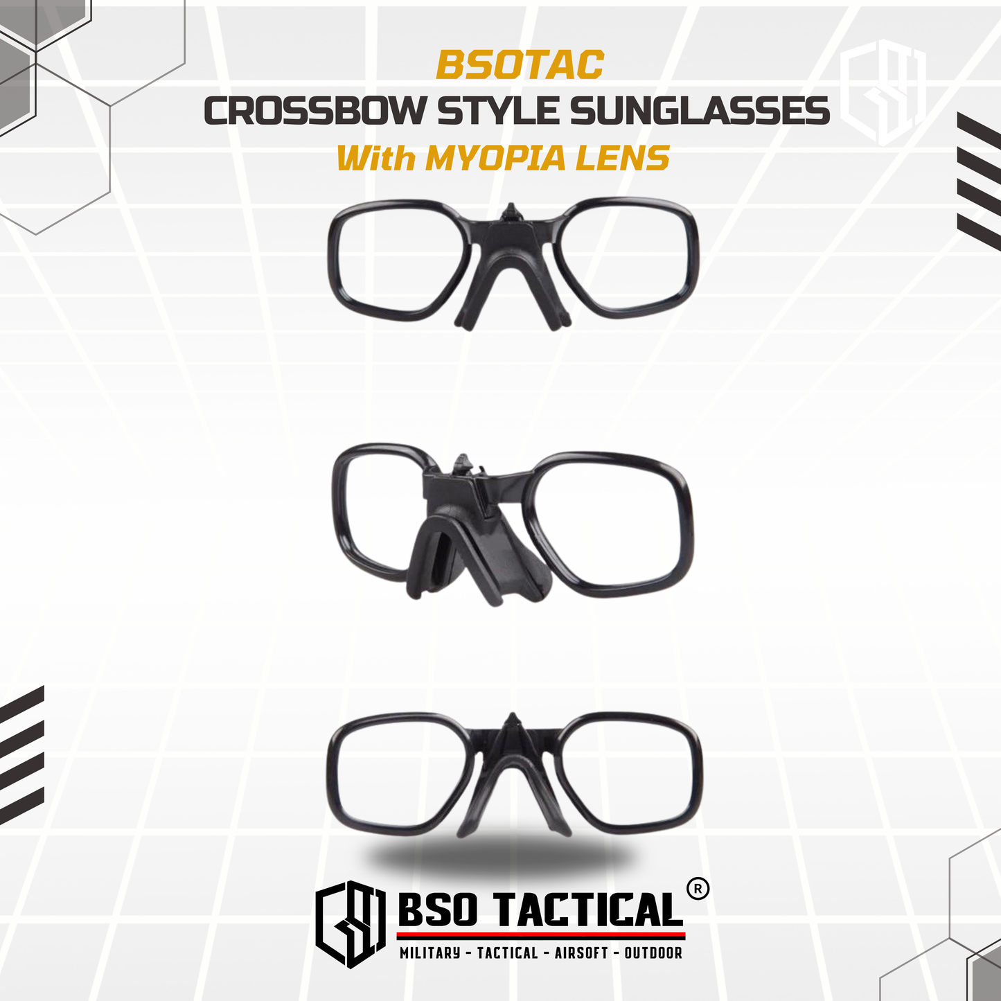 Kacamata ESS Crossbow Style Tactical Outdoor Sunglasses 3 Lens Sport