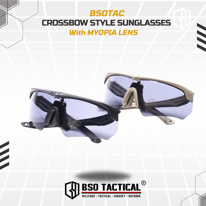Kacamata ESS Crossbow Style Tactical Outdoor Sunglasses 3 Lens Sport