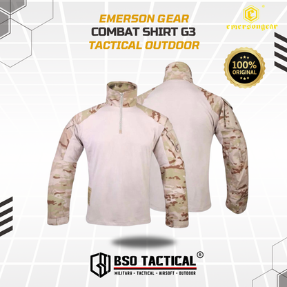 Emerson Gear Combat Shirt Tactical G3 Outdoor Shirt Baju Olahraga Luar Ruangan Gaya Taktis