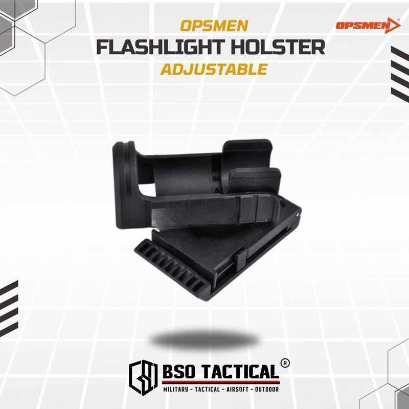 Opsmen Tactical Adjustable Flashlight Holster Outdoor Gear Baton Holder OA001