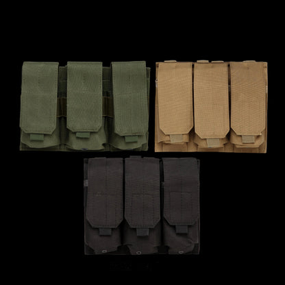 Triple Mag Pouch 3 Slot Magazine 556 Molle
