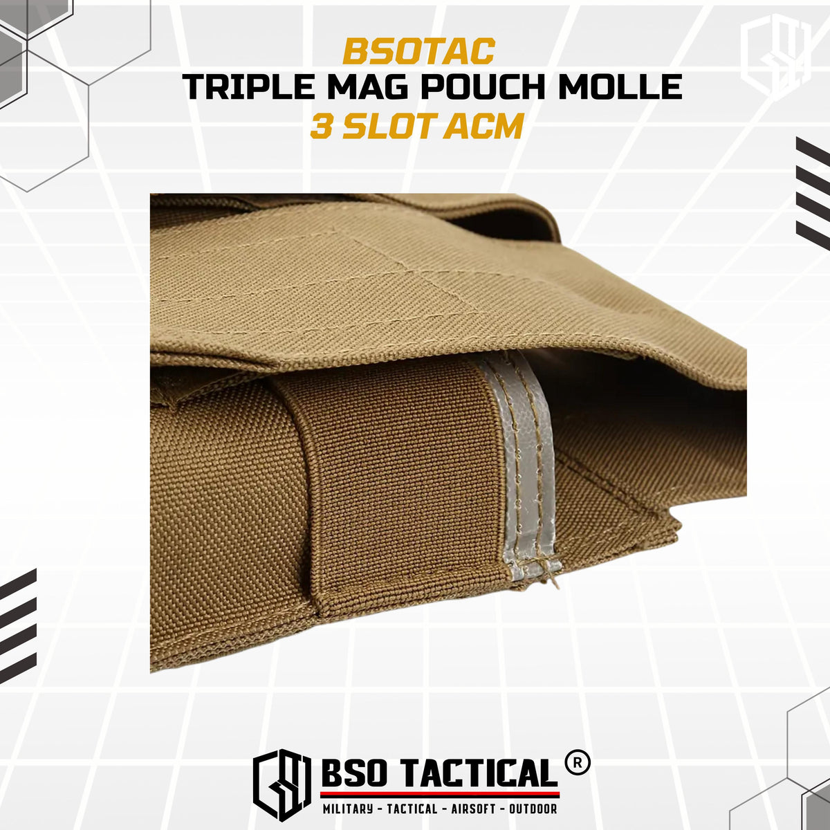 Triple Mag Pouch 3 Slot Magazine 556 Molle