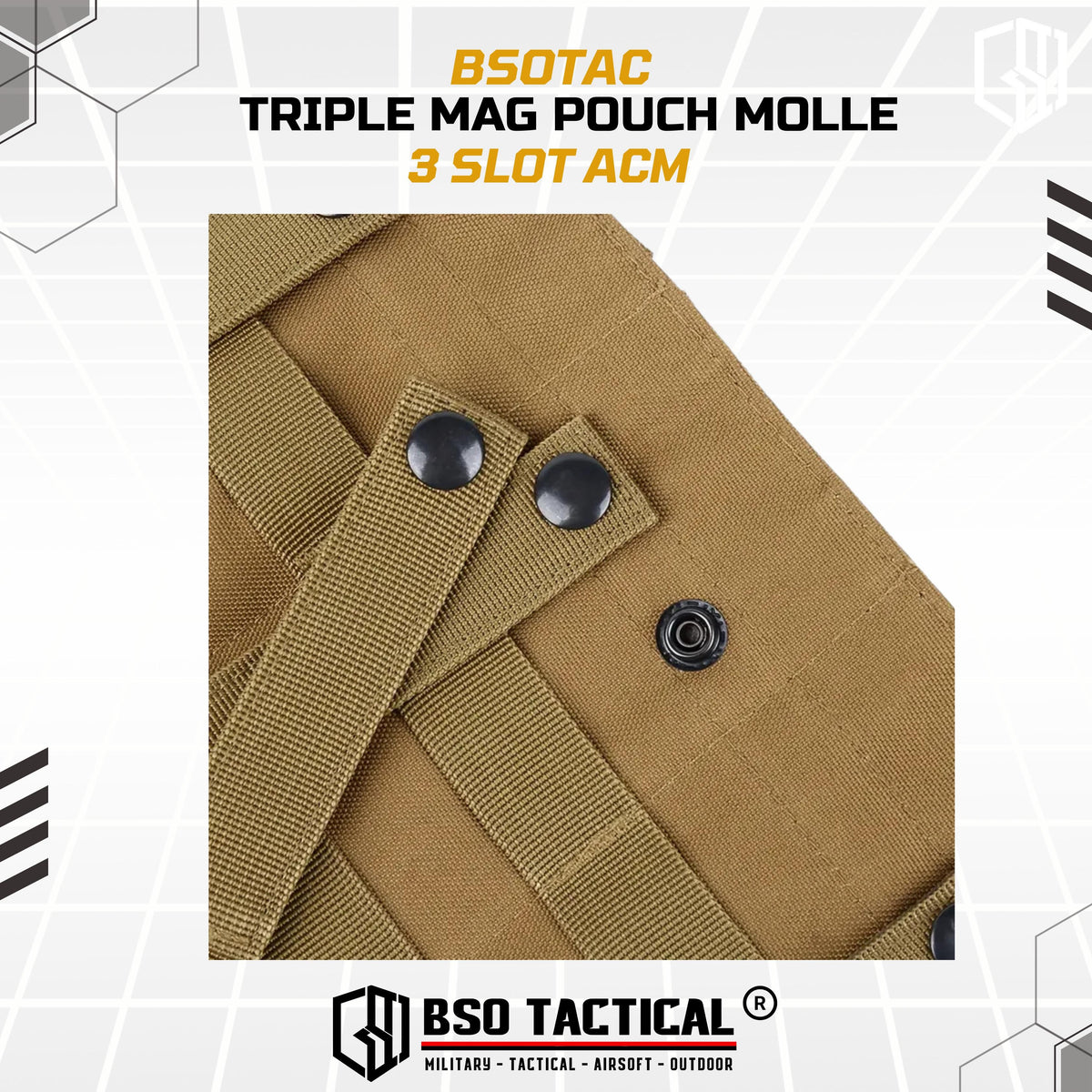 Triple Mag Pouch 3 Slot Magazine 556 Molle