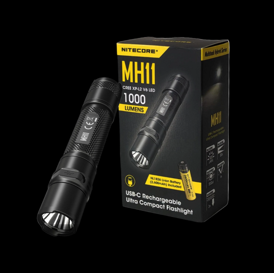 NITECORE Senter MH11 Ultra Compact Tactical CREE XP-L2 V6 Waterproof 1000 Lumens Outdoor Flashlight