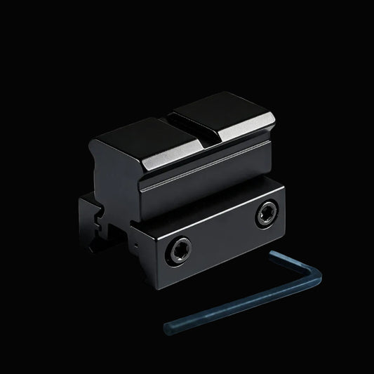 Riser Mounting Adapter Converting 11mm to 20-22mm Picatinny Rail Dull Metal Default