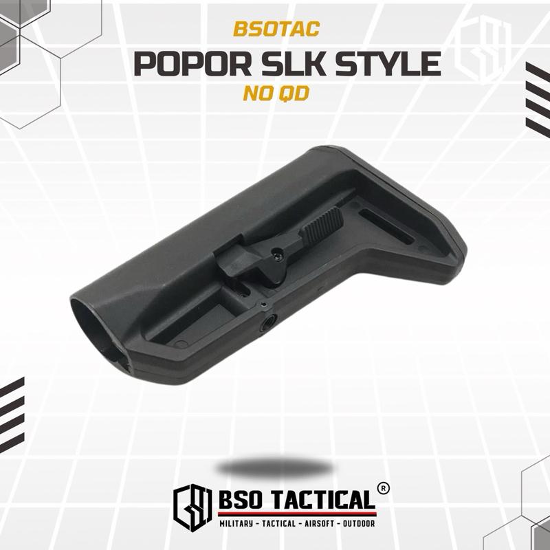 BD Tactical Popor SL Style For Airsoft AEG GBBR WGB Polymer Buttstock