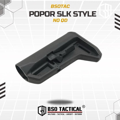 BD Tactical Popor SL Style For Airsoft AEG GBBR WGB Polymer Buttstock