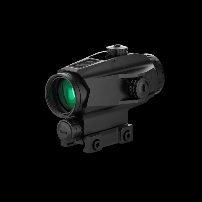 Swampfox Trihawk 3x30 Prism Scope on a white background with BSO Tactical branding.