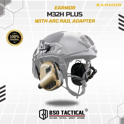 Earmor M32H Plus Headset ARC Rail Adapter Electronic Communication Hearing Protector ORIGINAL Earphone